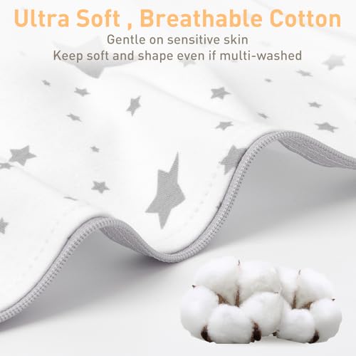 Baby Sleep Sacks Swaddles for Newborn 0-3 Months Arms Up Swaddle Blanket 2 Packs Cotton, Hands Up 3-Way Transitions to Arms-Free Wearable Sleeping Sack Bag for Boys Girls Snug Fit Calms Startle Reflex