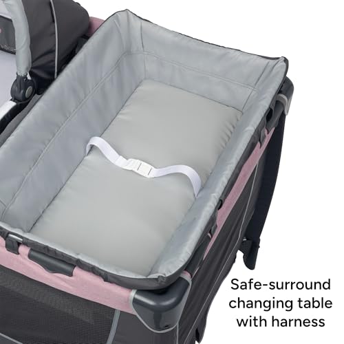 Baby Trend Simply Smart Nursery Center Playard, Dash Pink