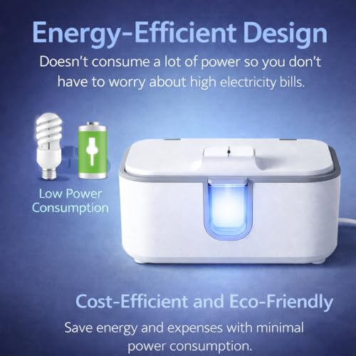 OROZEE Wet Wipes Heater,Baby Wipe Warmer and Baby Wet Wipes Dispenser Large Capacity with Night Light and View Window Fast and Even Heating Diaper Wipe Warmer