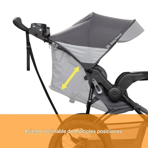 Baby Trend Expedition® Zero Flat Jogger Travel System with LED Lights, Dash Grey