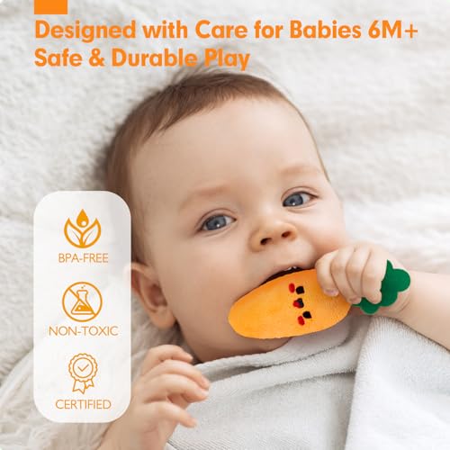hahaland Baby Toys 6-12 Months - Fruits Vegetables Garden Plant Farm Plush