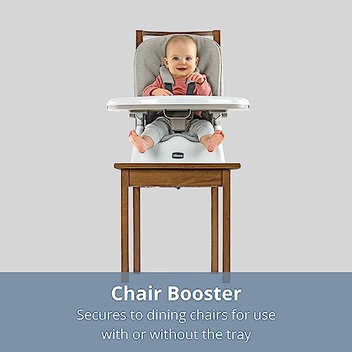 Chicco Stack Hi-Lo 6-in-1 Multi-Use Convertible High Chair, Reclines for Babies and Toddlers, Easy-Clean Baby High Chair Booster Toddler Seat Combo | Sand/Beige