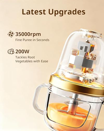 SosekiBaby Solo Baby Food Maker,Mini Food Processor Set,316 Stainless Steel Blades,10oz Glass Baby Puree Blender for Fruit, Vegatable & Meat,2-Speed Control,BPA-Free,Green