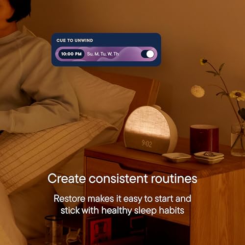 Hatch Restore 3 | Sunrise Alarm Clock, Smart Light, Sleep Audio (Putty)