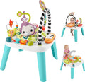 Fisher-Price Baby to Toddler Toy 2-in-1 Purple Monkey Activity Center & Play Table with Music Lights & Developmental Activities