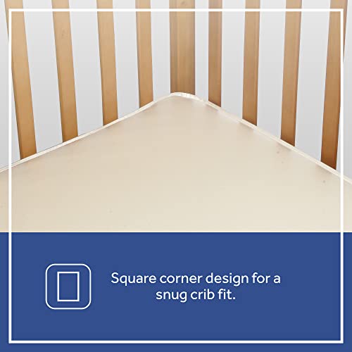 Sealy Baby 2-Stage Dual Firm Crib Mattress, Breathable Infant & Toddler Mattress with Medical-Grade Waterproof Cover, GREENGUARD Gold Certified, Made in USA, 52 x 28 Inches