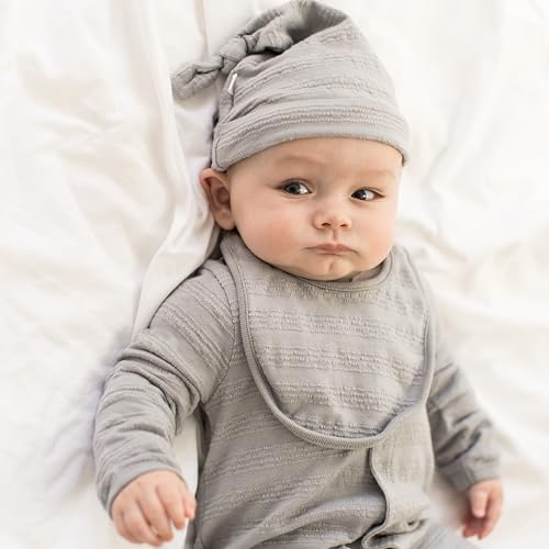 Burt's Bees Baby Unisex Infant Jumpsuit Set, 100% Organic Cotton 3-Piece Gift Outfit Coverall with Matching Hat and Bib