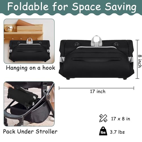 SCTEL Infant Car Seat Travel Bag Backpack for Airplane, Fits Doona Car Seat Stroller and Base, Padded Carseat Cover for Air Travel, Nuna Pipa Car Seat Travel Bag with Wheels