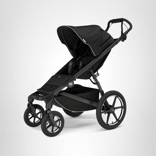 Thule Urban Glide 4-Wheel Single Child All-Terrain Stroller, Full-Suspension System, Air-Filled Tires, Upright seat with Adjustable Recline and Built-in Leg Rest, Baby Stroller