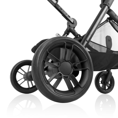 Evenflo Pivot Xpand NXT Travel System Featuring LiteMax NXT Infant Car Seat (Coal Black)