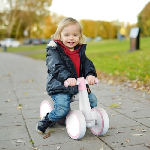 SEREED Baby Balance Bike Toys for 1 Year Old Girl Gifts, Baby Walker, One Year Old Girl Birthday Gifts, 12-24 Months Toddler Balance Bike, First Birthday Gifts