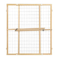 Toddleroo by North States - Extra-Wide Wire Mesh Wooden Baby Gate: Pressure Mounted Baby Gate for Doorways - Adjustable 29.5 to 50 Inches Wide - 31 Inches Tall