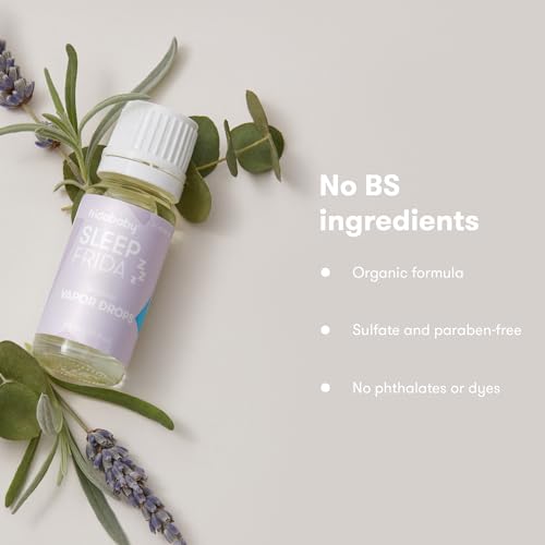 Frida Baby Natural Sleep Vapor Bath Drops, Lavender Essential Oil Bath Drops for Bedtime, Relaxing & Calming Aromatherapy Oil for Better Sleep