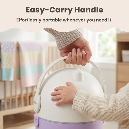iTouchless Odor-Locking Diaper Pail - 2026 Award-Winning Ag+ Silver Ion Nursery Bin - Fits Any Bag, No Refills Needed - Includes 20 Leak-Proof Bags (Holds 300 Diapers) - Lavender Orchid Hygienic Bin