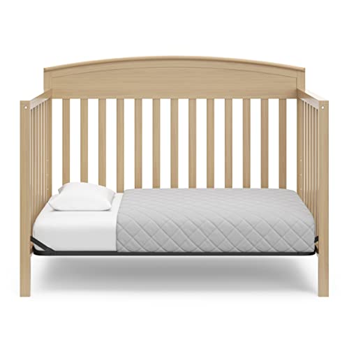 Graco Benton 5-in-1 Convertible Crib – GREENGUARD Gold Certified, Converts from Baby Crib to Toddler Bed, Daybed and Full-Size Bed, Fits Standard Full-Size Crib Mattress (Driftwood)