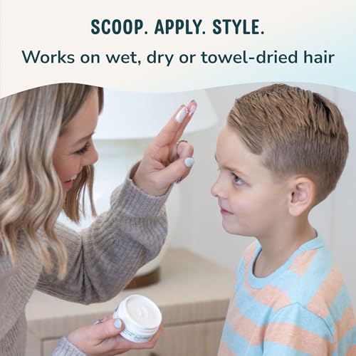 LANE & CO. Light Hold Hair Paste - Plant-Based Styling Paste for Babies, Toddlers, Kids - Natural & Organic Formula, Non-Sticky, Tames Flyaways & Bed Head, 2oz