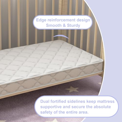 Moonlightfamily 5"x52"x27.5" Premium Baby Crib & Toddler Mattress