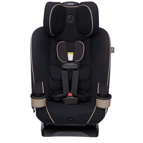 Maxi-Cosi Kani 4-in-1 Infant Kids Convertible Car Seat, Rear-Facing Forward-Facing Carseat, Booster, Slim Fit, Magnetic Buckle, 5-Position Recline, Fits 5-100 lbs, 19-57 in, Caspian Caviar