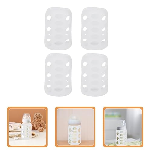 Hohopeti 8 Pcs Silicone Baby Bottle Cover Feeding Baby Bottle Sleeve