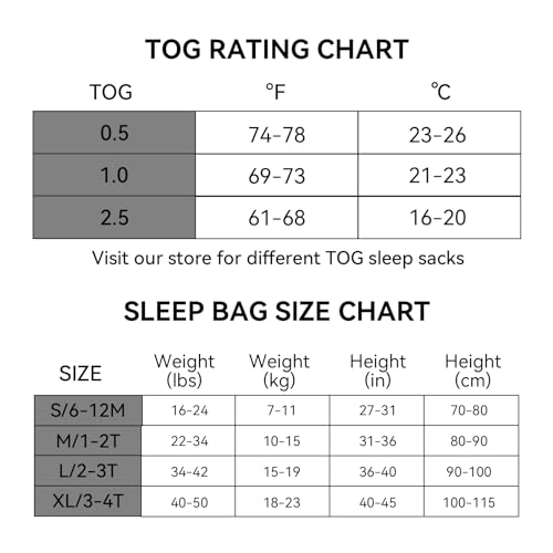 BubblePanda Rayon Made from Bamboo Toddler Sleep Sack with Feet 12-24 Months 1.0 Tog Ultra Soft Toddler Sleeping Sack 1t-2t Sleep Bag Walker Quilted Wearable Blanket with Legs 2-Way Zipper Lightweight