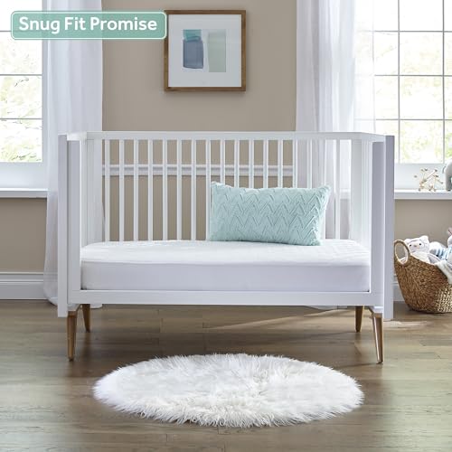 SEALY BABY 2 Stage Infant Crib Mattress Plus Toddler Bed Fit, Breathable, Resistant to Stain Cover, Dual Firmness & Lightweight, Posturepedic Grow
