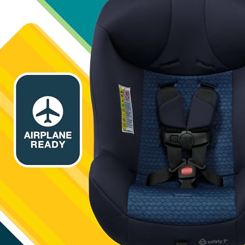 Safety 1st Smooth Ride Convertible Car Seat, 2-in-1 Rear & Forward Facing, 5-40 lbs, 30-50 lbs, Fits 3 Across, Slim Design, Latch, Machine-Washable, Travel-Ready, Crater Lake