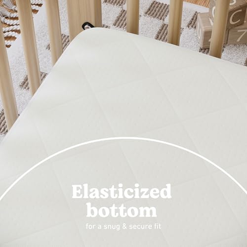 Graco Premium Waterproof Crib and Toddler Mattress Protector (1 Pack) – GREENGUARD Gold Certified, Machine-Washable & Dryer-Friendly, Waterproof Sleep Surface, Fits Baby Crib & Toddler Bed Mattress