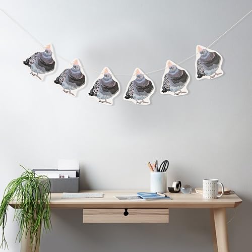 Pigeon Party Banner - Woodland Birthday Party Decorations, Woodland Animals Baby Shower Supplies, Pigeon Theme Garland Cake Smash Photo Props, Funny Pigeon Banner for Baby