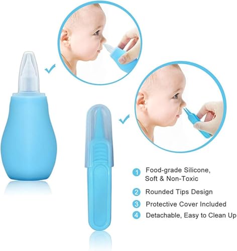 Baby Grooming Kit, Infant Safety Care Set with Hair Brush Comb Nail Clipper Nasal Aspirator,Baby Essentials Kit for Newborn Girls Boys