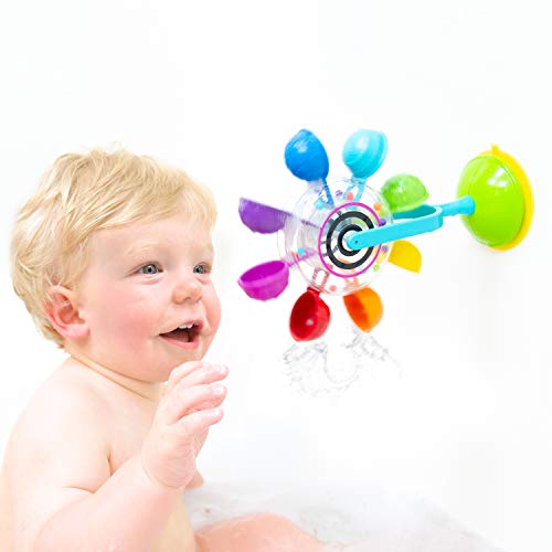 Sassy Whirling Waterfall Suction Toy for Bathtime - Stem - Ages 12+ Months, Multi