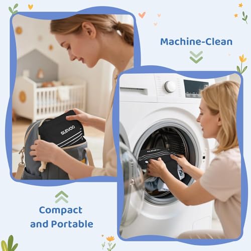 Slevoo Baby Jumper, Baby Doorway Jumper for Babies 6-12 Months, with Easy to Use Clamp and Adjustable Strap, Black