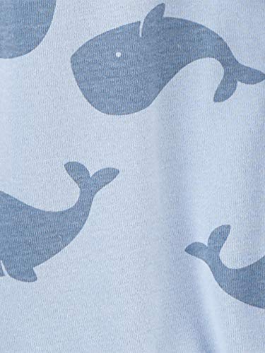 Simple Joys by Carter's Baby Boys' Cotton Sleeper Gown, Pack of 3, Heather/Stripe/Whales, 0-3 Months