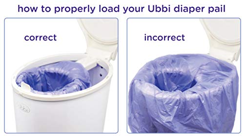 Ubbi Diaper Pail Plastic Bags, 13-Gallon Capacity, Single Pack, 25 Count