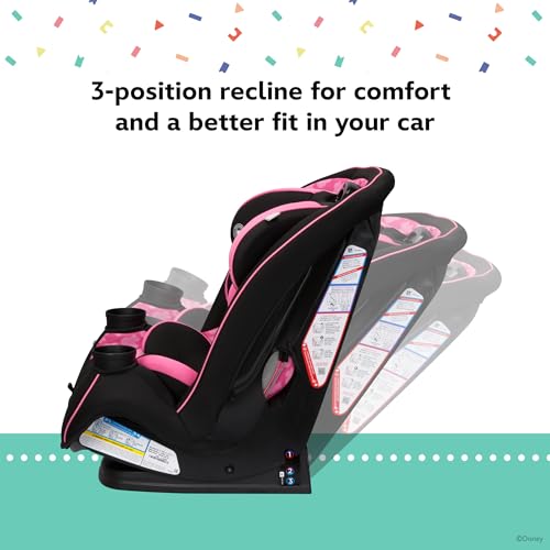 Disney Baby Grow and Go All-in-One Convertible Car Seat, Infant to Toddler Carseat, Mickey Sprinkle
