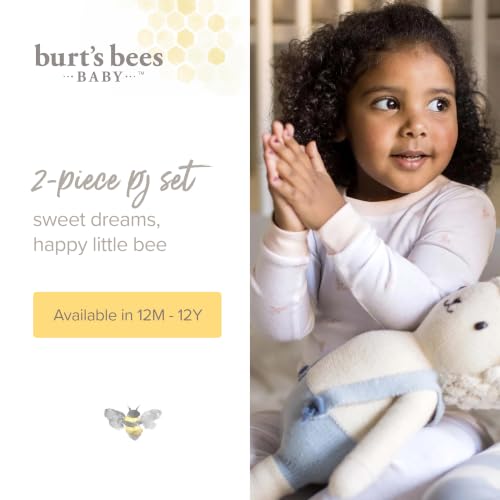 Burt's Bees Baby Girls Organic Cotton Pajamas, Toddler PJ Set, 2-PC