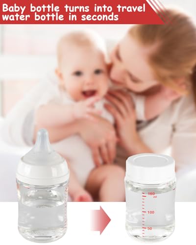 Baby Bottle Cap for Pigeon Bottle, Soft & Safe Bottle Lid, 6 Count