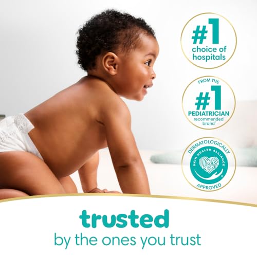 Pampers Sensitive Baby Wipes, Clinically Proven, Fragrance Free, Unscented, Water Based, Hypoallergenic, Multi-Use, Hand Wipes 336 Wipes Total (6X Flip-Top Packs) [Packaging May Vary]