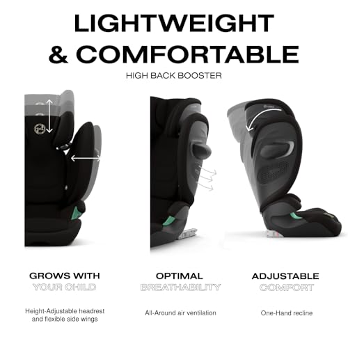 Solution G2 Folding Travel High-Back Booster - Moon Black