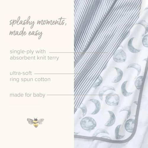Burt's Bees Baby Infant Hooded Towels, Unisex Bath Essentials, 2-Pack