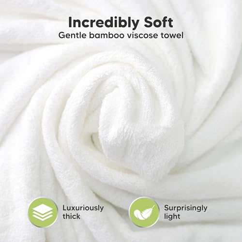 KeaBabies Hooded Baby Towel for Newborn - Viscose Derived from Bamboo Large Baby Bath Towels with Hood for Boys, Girls, Toddler, Extra Absorbent & Soft Newborn Bath Essentials (Duck, Regular)
