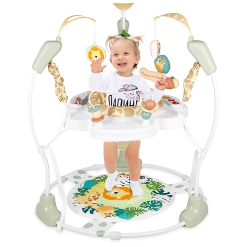 Otrolepota Baby Activity Center, Infant Jumpers and Bouncers with Music, Lights, Infant Toys, 360°Rotating Seat, 3 Adjustable Heights, Baby Play and Learning Center for 6+ Months