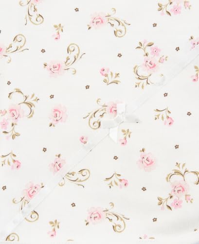 Little Me baby girls nursery swaddling blankets, Vintage Rose, One Size US