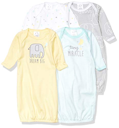 GerberUnisex Baby4-Pack Sleeper GownAnimals Green0-6 Months