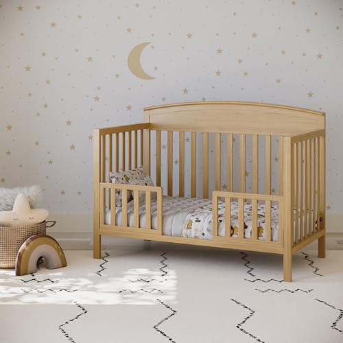 Graco Benton 5-in-1 Convertible Crib – GREENGUARD Gold Certified, Converts from Baby Crib to Toddler Bed, Daybed and Full-Size Bed, Fits Standard Full-Size Crib Mattress (Driftwood)