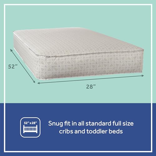 Sealy Baby Firm Rest Infant Crib Mattress - 2-Stage, 204 Coils, Breathable and Waterproof, GREENGUARD Gold Certified