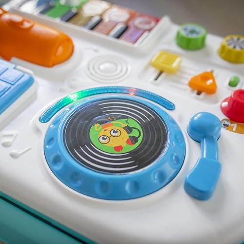 Baby Einstein Musical Mix ‘N Roll 4-in-1 Push Walker, Activity Center, Toddler Table & Floor Toy, 100+ Songs & Phrases, DJ Station with Piano