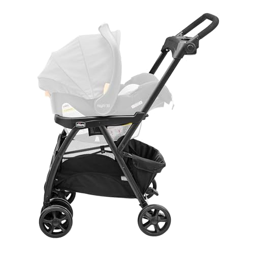 Chicco KeyFit Caddy Baby Stroller Frame with Adjustable Handle, Parent Tray