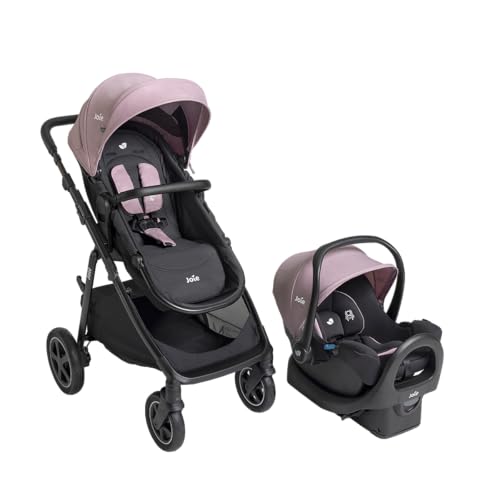 Joie Baby, Ginger DLX Travel System, 4-in-1 Stroller & Car Seat, Includes Lightweight Rue Infant Car Seat (Blush)