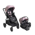 Joie Baby, Ginger DLX Travel System, 4-in-1 Stroller & Car Seat, Includes Lightweight Rue Infant Car Seat (Blush)