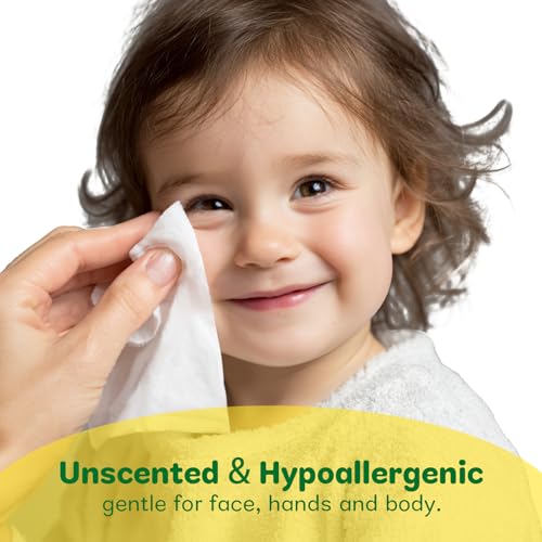 Dorahoney Unscented Travel Wet Wipes, 99% Purified Water Mini Wipes for Sensitive Skin, Hypoallergenic & Plastic-Free Pocket Wipes, 48 Count (8 Packs of 6)